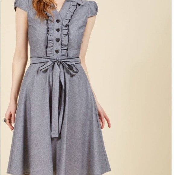 Modcloth About the Artist Dress Vintage Retro Twee - Picture 3 of 10